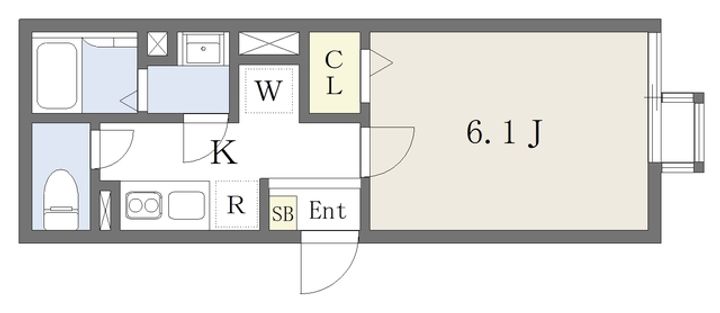 柏寿館Ⅱ201の間取り