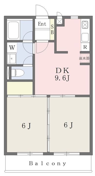 リヴ宮千代303の間取り