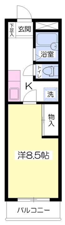 一蔵マンション102の間取り