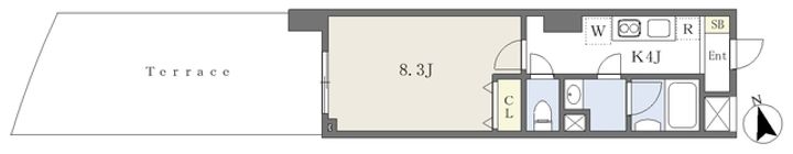 大同エクリューズ303の間取り