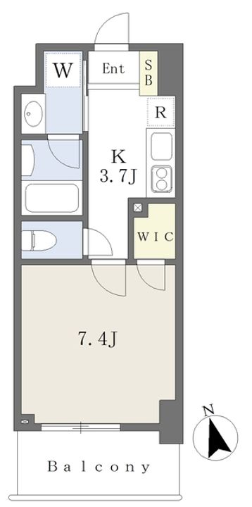 大同エクリューズ708の間取り