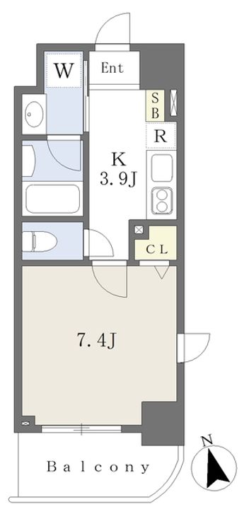 大同エクリューズ804の間取り