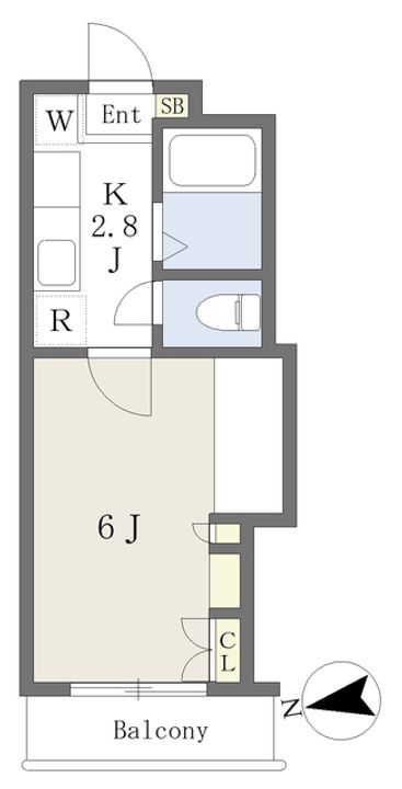 台原パークヴィラ305の間取り