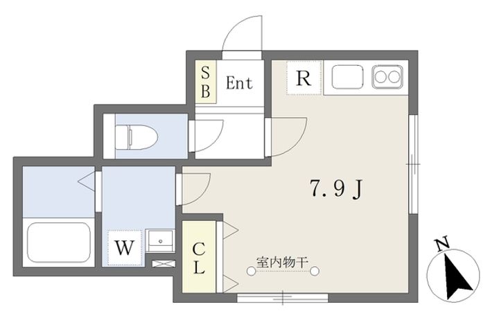 ラグライフ向山101の間取り