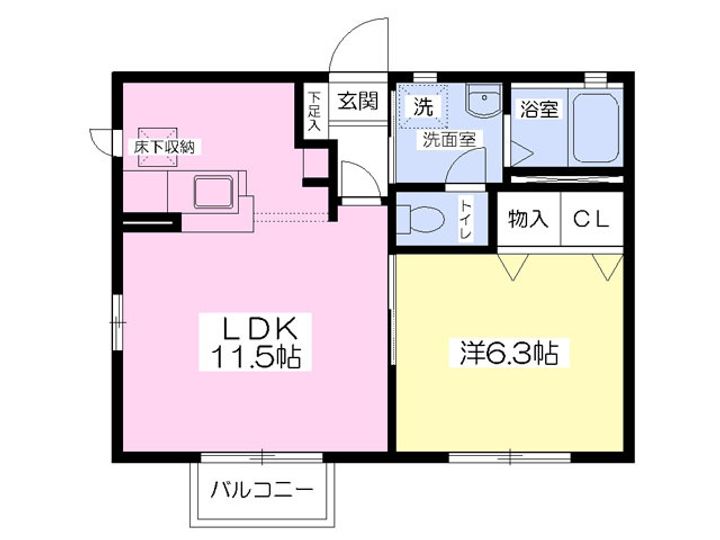 シャーメゾンあい103の間取り