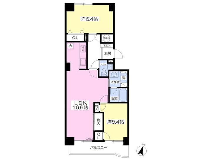 コルレット大宮106の間取り
