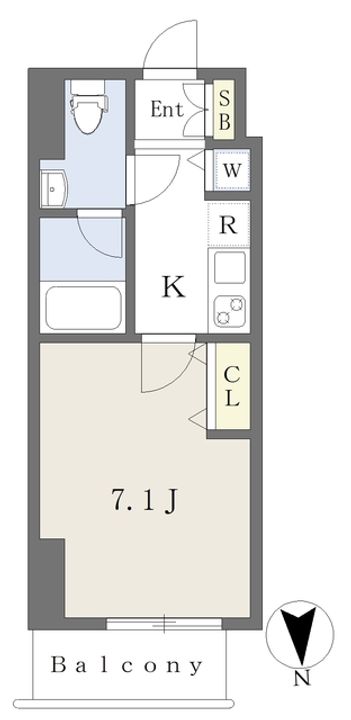 カレント今池1103の間取り