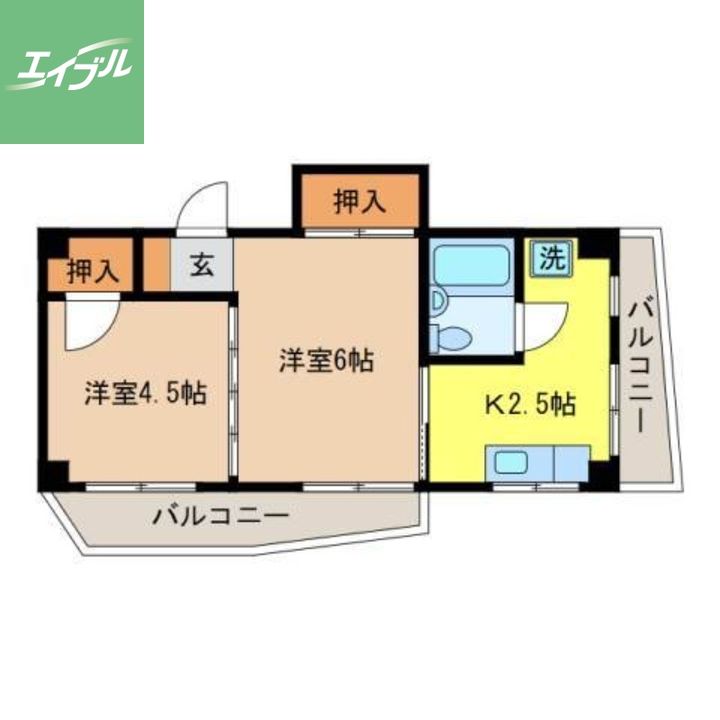 藤川マンション403の間取り