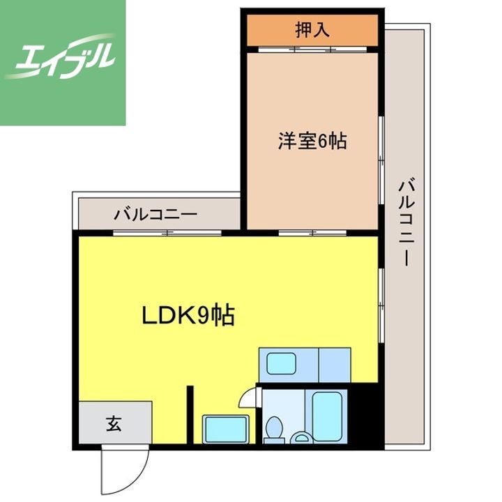 桶屋町七福ビルの間取り