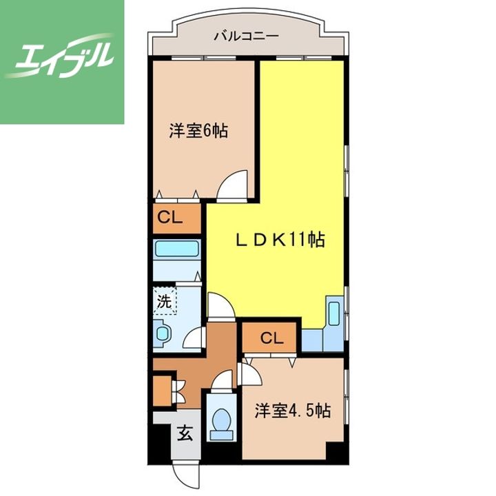 ルミエール多比良801の間取り