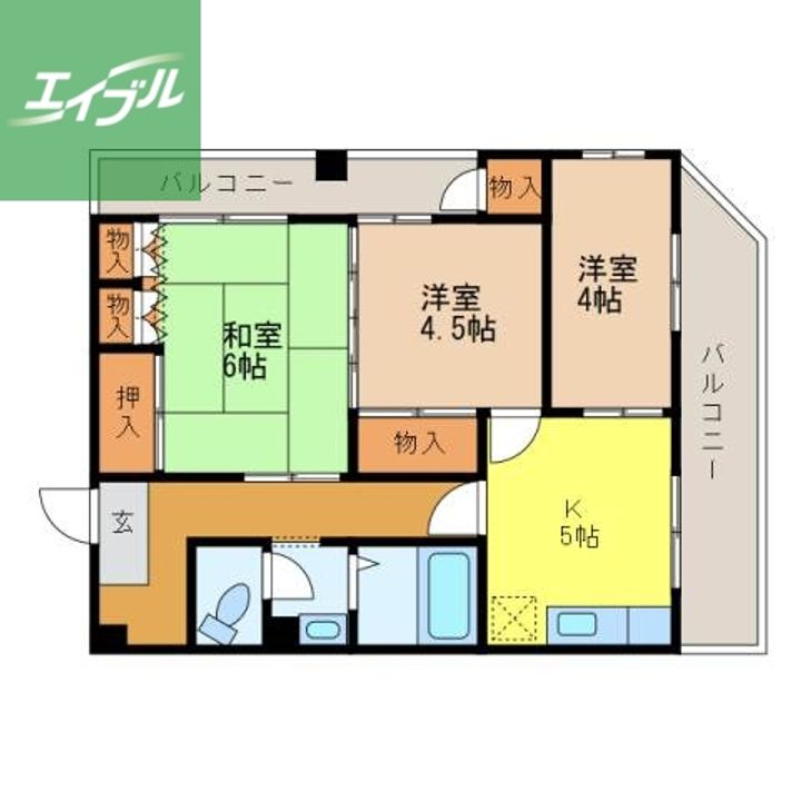 奥村ビル302の間取り