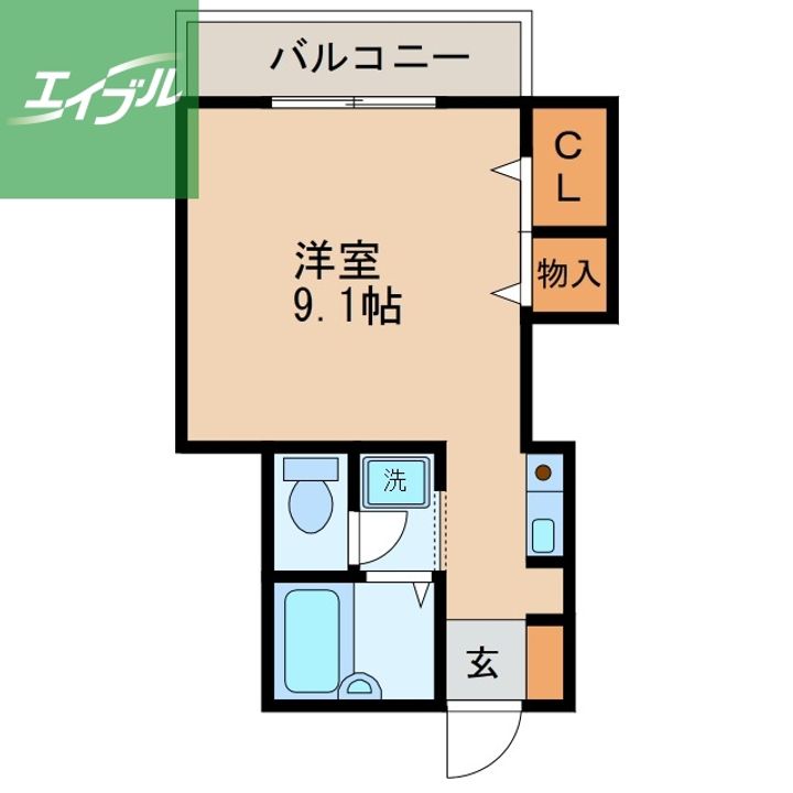 パージュ弐番館103の間取り