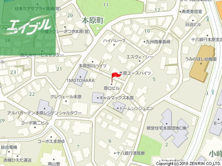 原口ビル101の地図