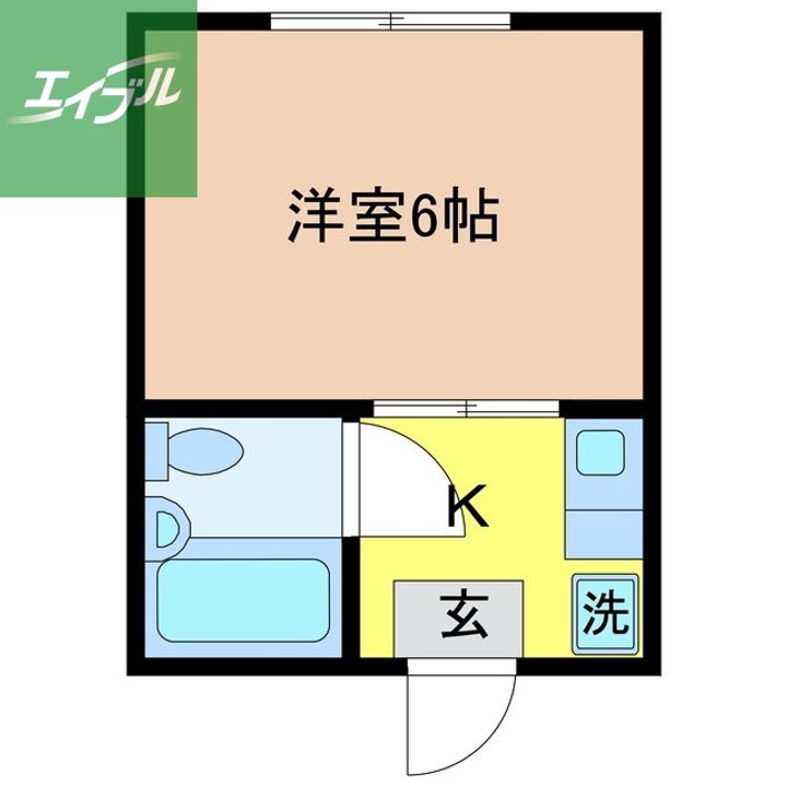 カーサ岡町206の間取り