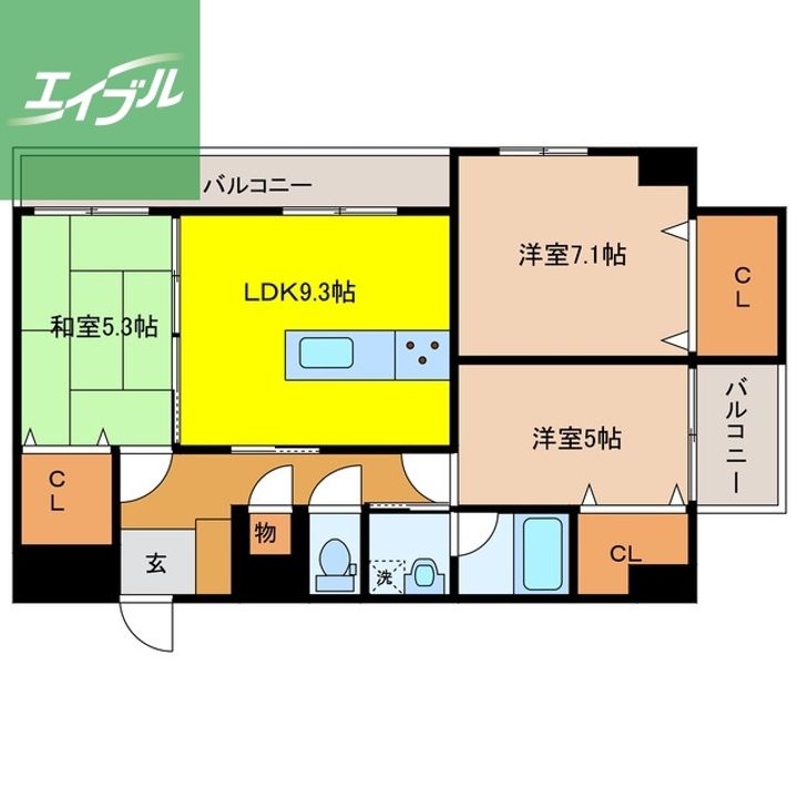 レリーフメゾンの間取り