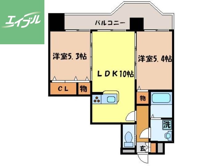 エススリーでじまの間取り