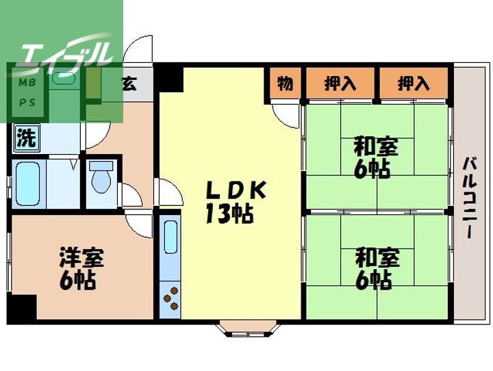 サンロード富士501の間取り