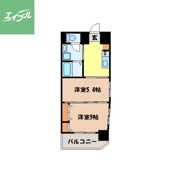スカイコート西山601の間取り