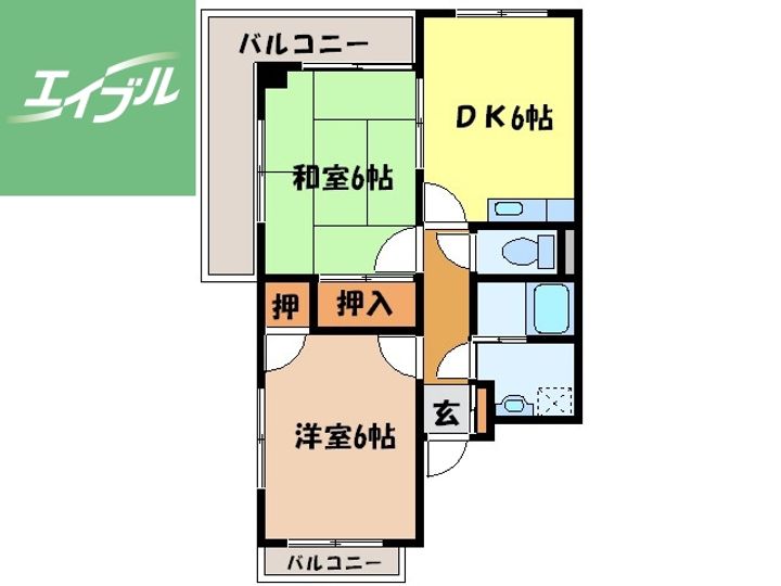 テラス明301の間取り