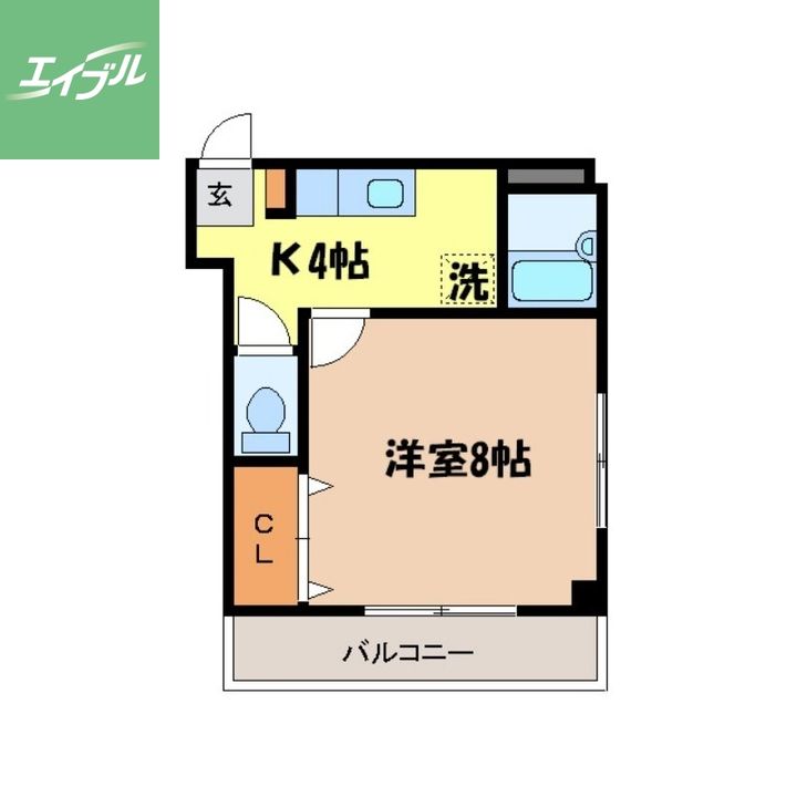 井手口第二コーポ202の間取り