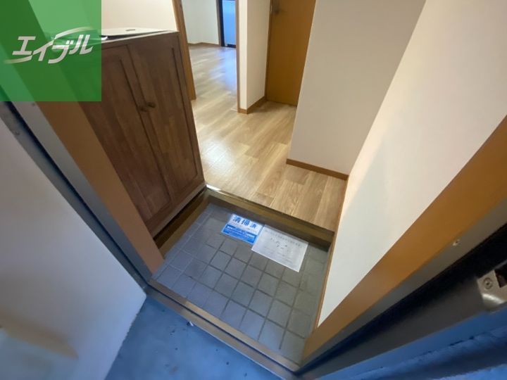 井手口第二コーポ202の玄関