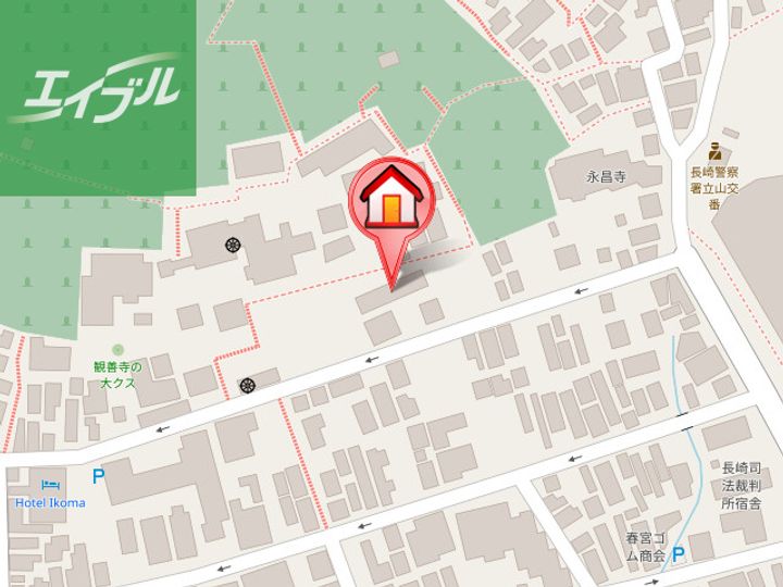 ダイアパレス玉園104の地図