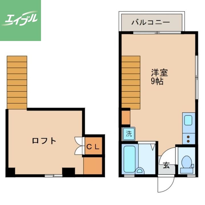 ハイツ翼Ⅱ102の間取り