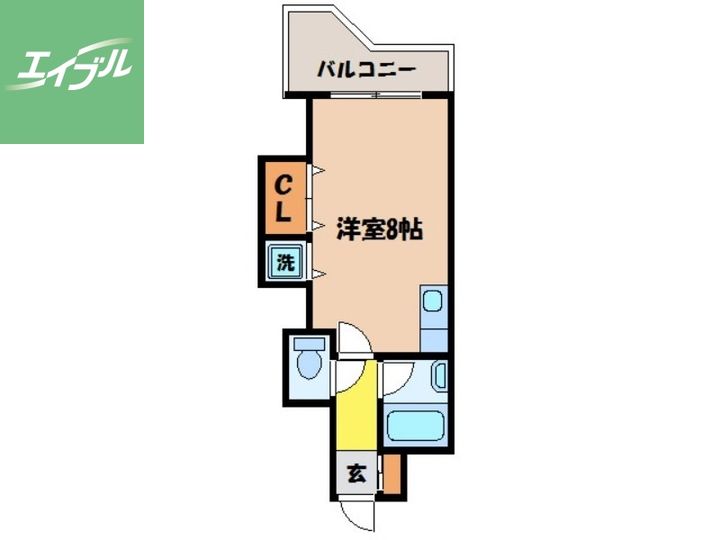 エススリーでじま406の間取り