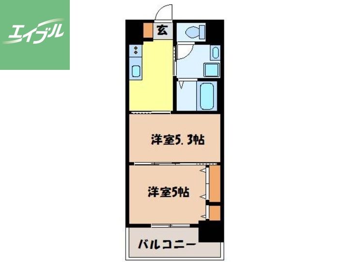 スカイコート西山の間取り