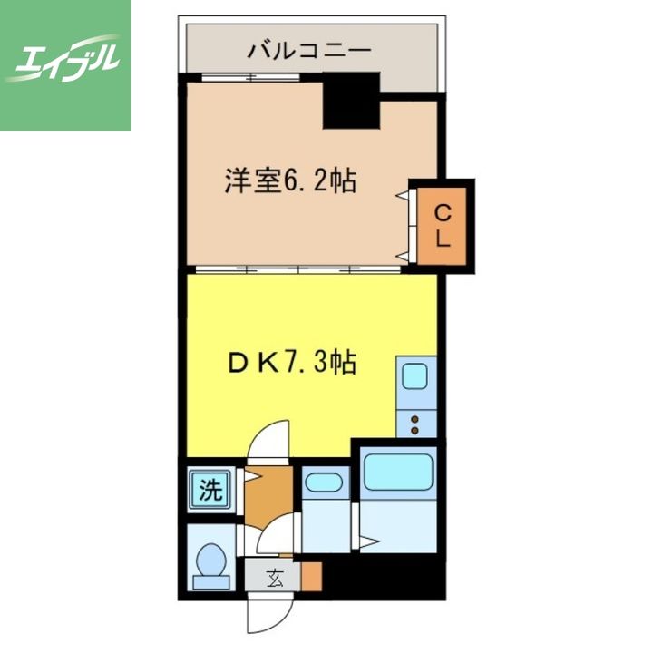 エススリーでじま802の間取り