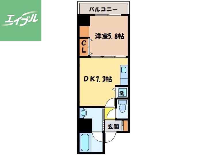 エススリーでじま803の間取り