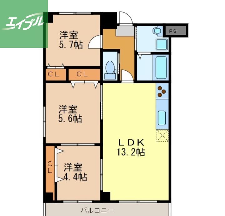 フューチャー川口町の間取り