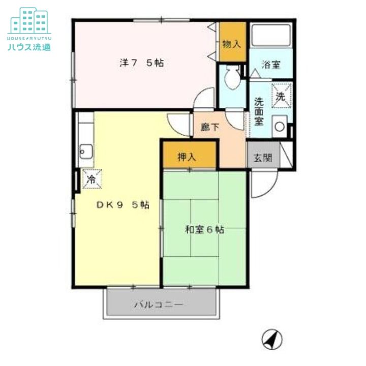 セジュールマイン A棟の間取り