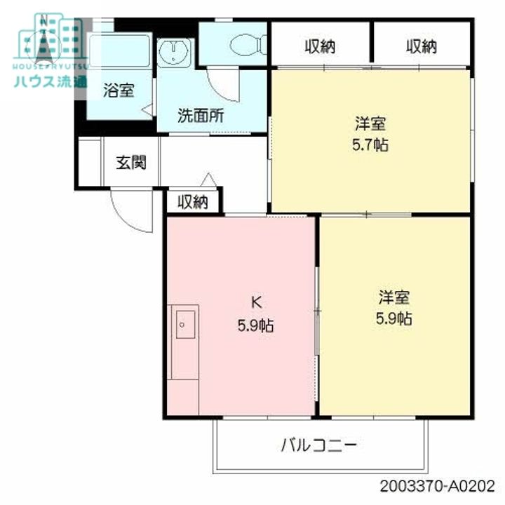 コリーヌメゾンの間取り