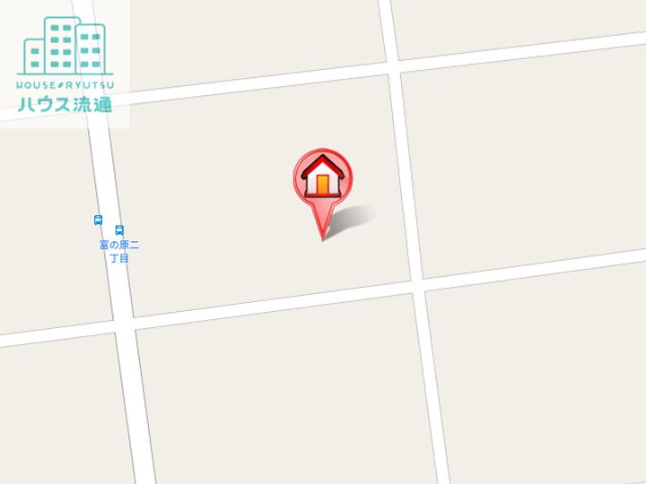 ロイヤルガーデン富の原 B棟の地図