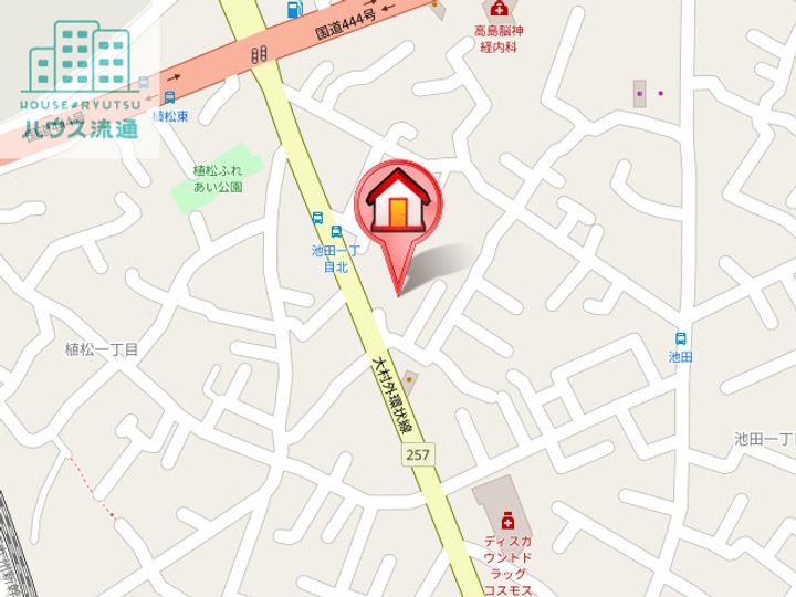 サンライズ豊Ⅱの地図