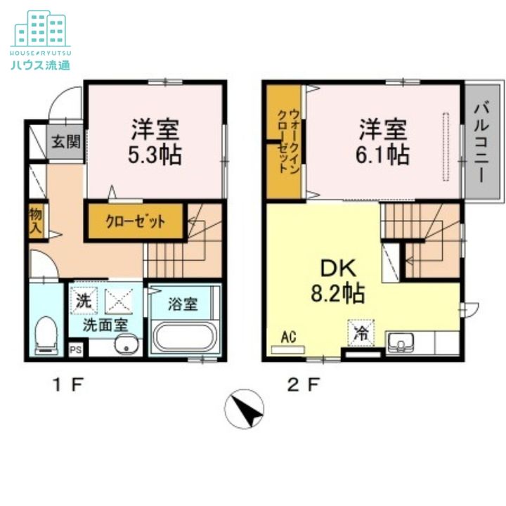 ウィットシバタⅡ101の間取り