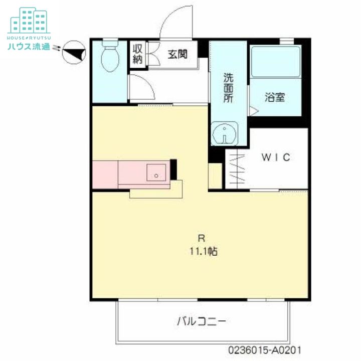 長崎県大村市西三城町(アパート)の賃貸物件201の間取り