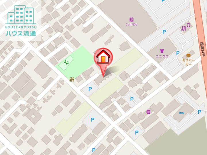 エレガンス 松並の地図