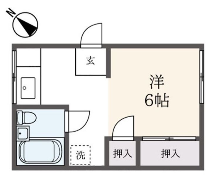 新井コーポの間取り