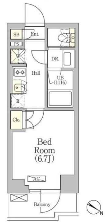 CIRCLES神保町Ⅱレジデンスの間取り