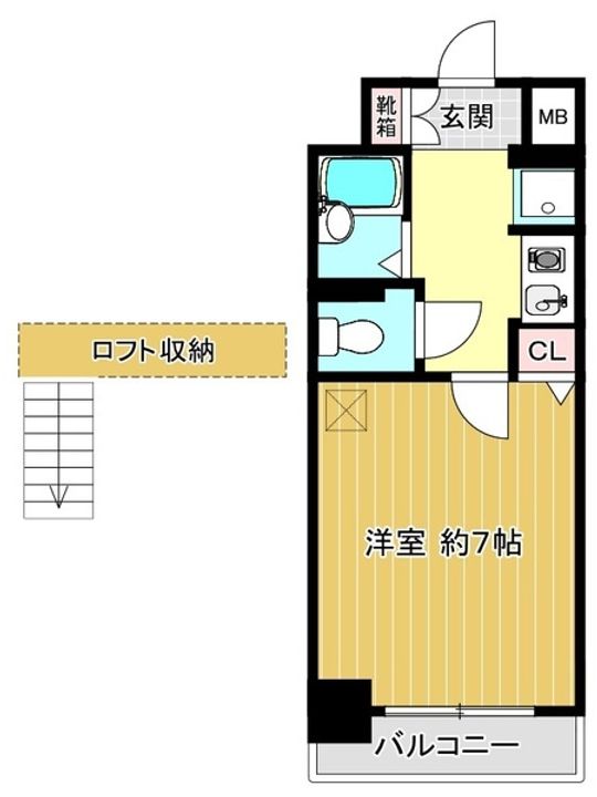 柾木マンションウエスト705の間取り