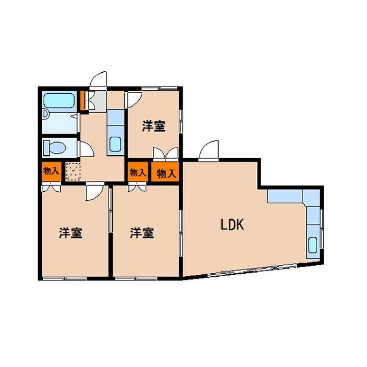 エンジェルハイツ105の間取り