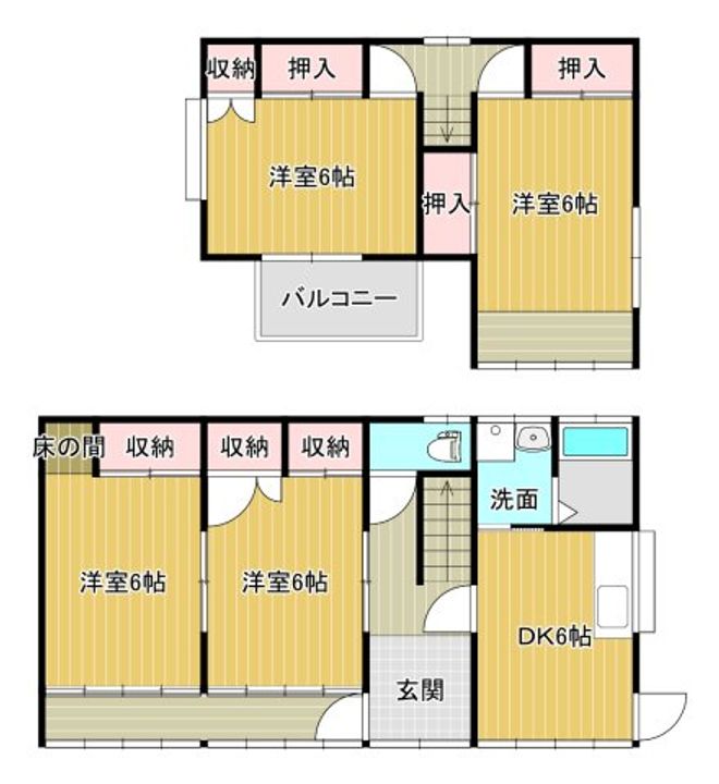 宮城県石巻市泉町4丁目(一戸建)の賃貸物件の間取り