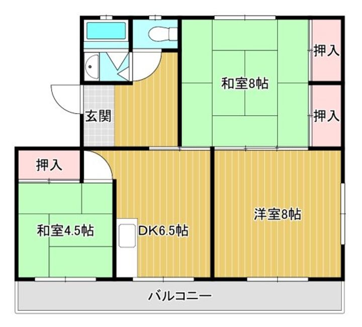 サンリッチ新橋302の間取り