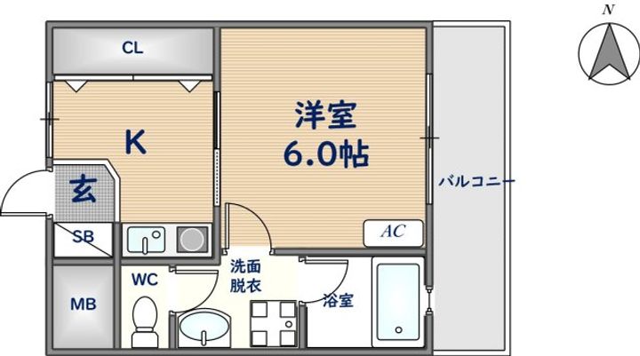 ミフネセントラルベア荒本の間取り