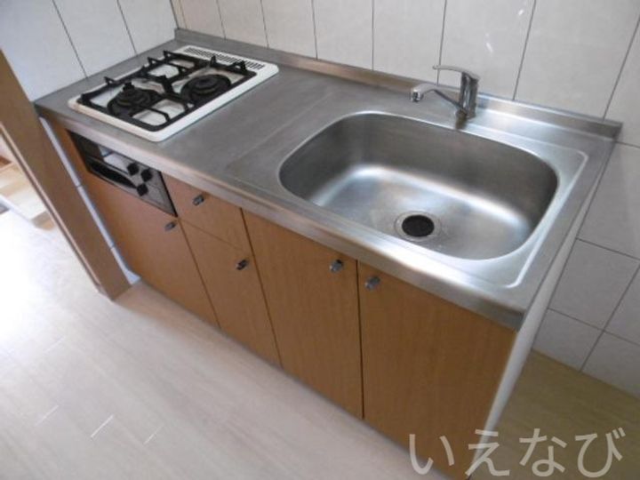 岡山県総社市三輪(アパート)の賃貸物件のキッチン