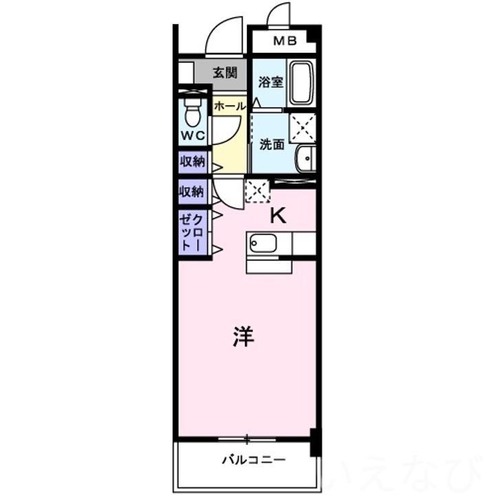 岡山県岡山市東区上道北方(マンション)の賃貸物件503の間取り