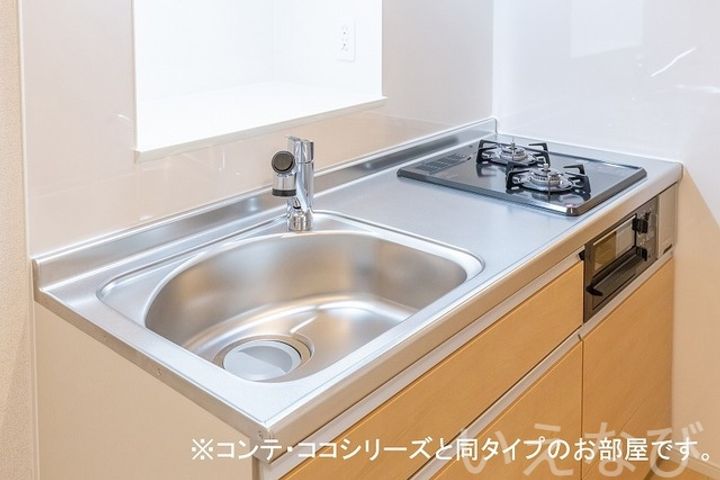 岡山県倉敷市茶屋町(アパート)の賃貸物件のキッチン