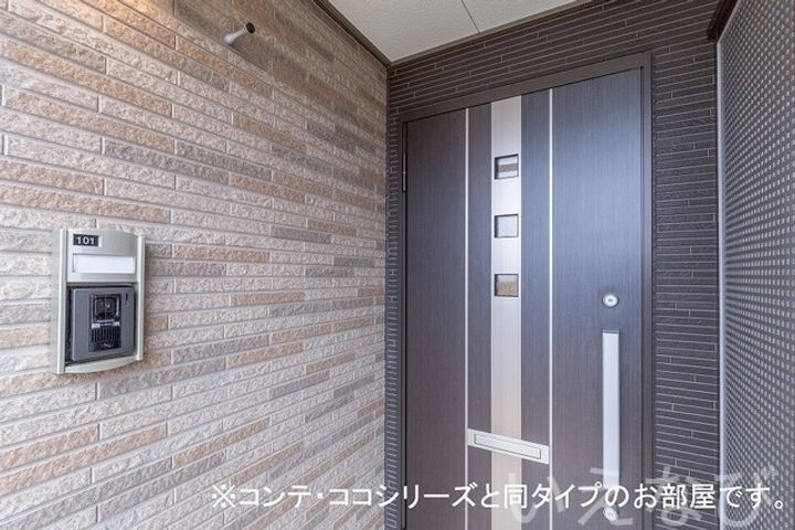 岡山県倉敷市茶屋町(アパート)の賃貸物件の玄関